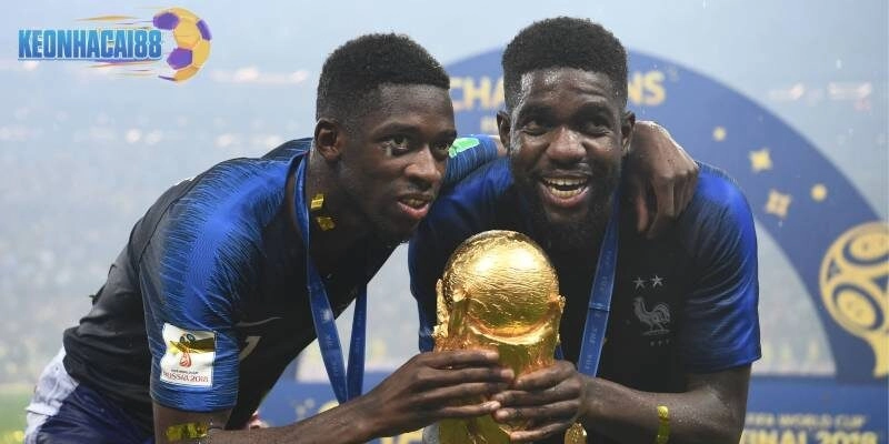 Ousmane Dembele được nếm vinh quang ở World Cup 2018 cùng ĐT Pháp